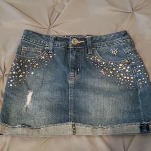 Youth girls CUTE jean skirt 12r